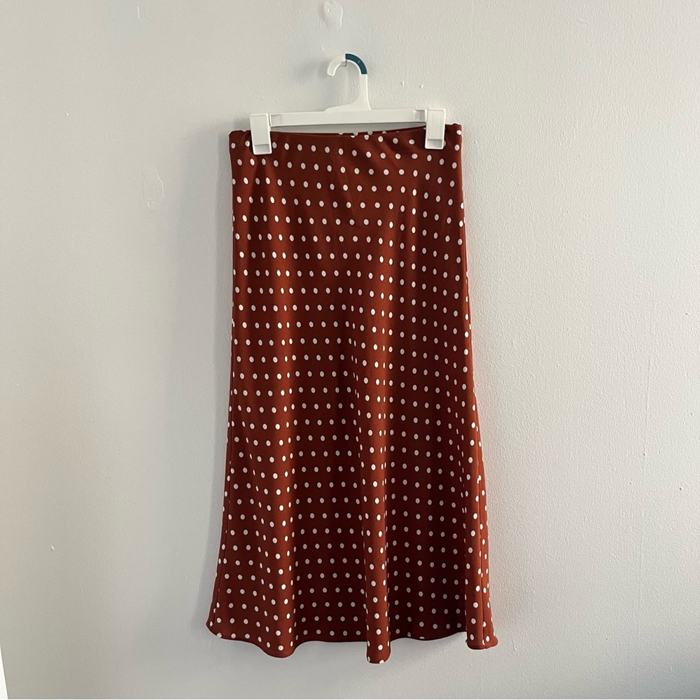 Midi Polka Dot Skirt
